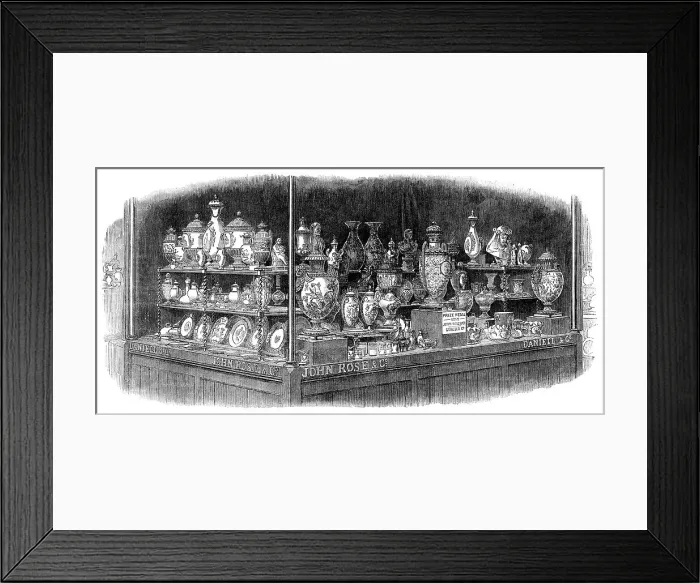 Framed Print : The International Exhibition: porcelain and works of ceramic art... 1862. Creator: Unknown Framed Print : The International Exhibition: porcelain and works of ceramic art... 1862. Creator: Unknown