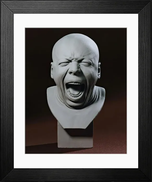Framed Print : Variant of “The Yawner”, before 1923. Creator: Franz Xaver Messerschmidt Framed Print : Variant of “The Yawner”, before 1923. Creator: Franz Xaver Messerschmidt
