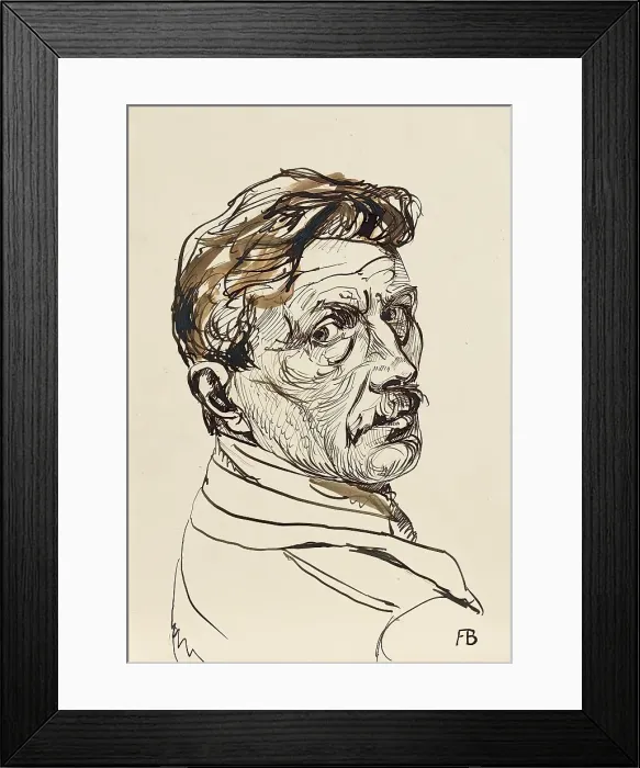 Framed Print : Self-portrait, 1927. Creator: Franz Barwig the Elder Framed Print : Self-portrait, 1927. Creator: Franz Barwig the Elder