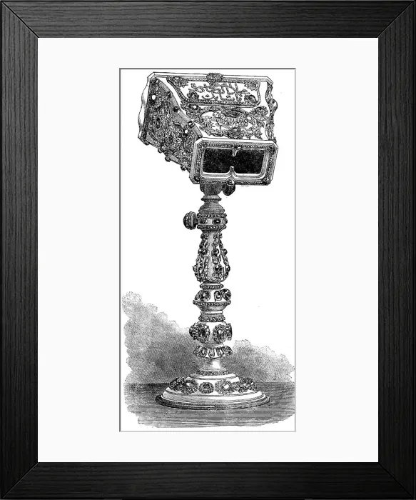 Framed Print : The International Exhibition: stereoscope by Mr. Emanuel, of Brook-street, 1862. Creator: Unknown Framed Print : The International Exhibition: stereoscope by Mr. Emanuel, of Brook-street, 1862. Creator: Unknown