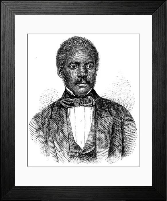 Framed Print : His Excellency Stephen Allen Benson, President of Liberia, 1862. Creator: Unknown Framed Print : His Excellency Stephen Allen Benson, President of Liberia, 1862. Creator: Unknown