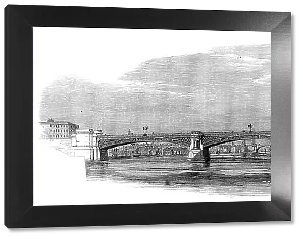 Intended new bridge over the Thames at Blackfriars, 1862. Creator: Unknown