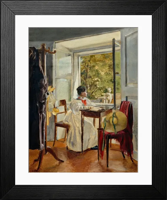 Framed Print : Marie Krafft at the desk, 1830. Creator: Johann Peter Krafft Framed Print : Marie Krafft at the desk, 1830. Creator: Johann Peter Krafft