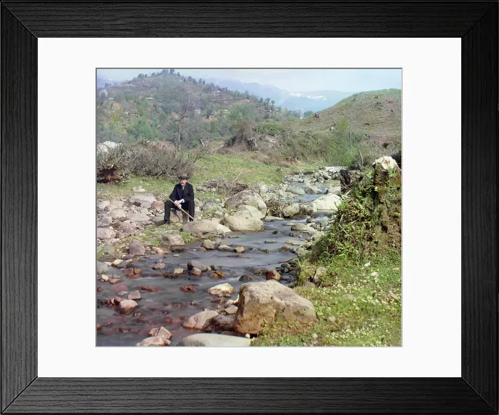 Framed Print : On the Skuritskhali River: Study, Orto-Batum village, between 1905 and 1915. Creator: Sergey Mikhaylovich Prokudin-Gorsky Framed Print : On the Skuritskhali River: Study, Orto-Batum village, between 1905 and 1915. Creator: Sergey Mikhaylovich Prokudin-Gorsky