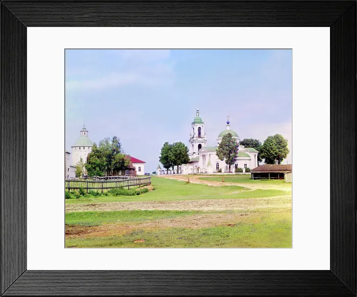 Framed Print : Kazan Cathedral in the city of Kirillov [Russian Empire], 1909. Creator: Sergey Mikhaylovich Prokudin-Gorsky