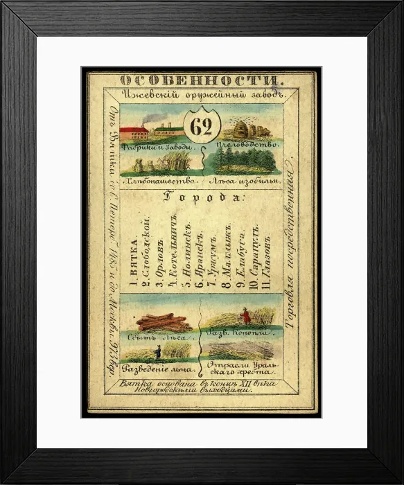 Framed Print : Vyatka Province, 1856. Creator: Unknown Framed Print : Vyatka Province, 1856. Creator: Unknown