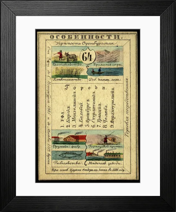 Framed Print : Orenburg Province, 1856. Creator: Unknown Framed Print : Orenburg Province, 1856. Creator: Unknown