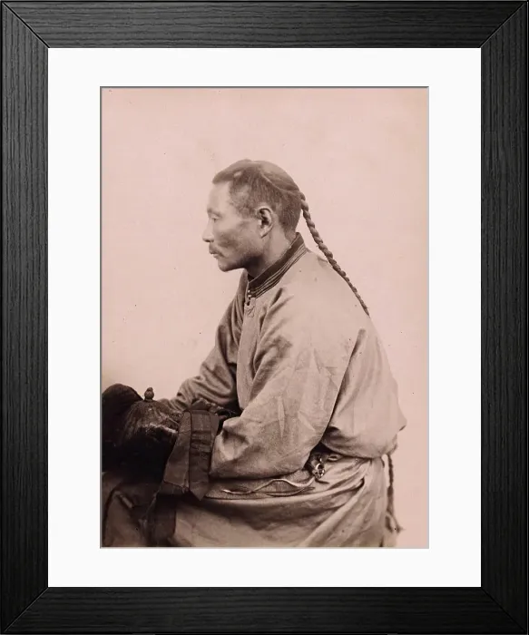 Framed Print : Ossur. A Todzhin Man, 32 Years Old. Ii River, 1897. Creator: Unknown Framed Print : Ossur. A Todzhin Man, 32 Years Old. Ii River, 1897. Creator: Unknown