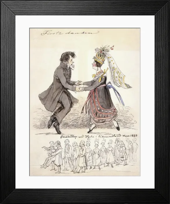 Framed Print : First Dance'. Farmer wedding at Hjula in Södermanland Nov. 1837, 1837. Creator: Fritz von Dardel. First Dance'. Farmer wedding at Hjula in Södermanland Nov. 1837, 1837. Creator: Fritz von Dardel Framed Print : First Dance'. Farmer wedding at Hjula in Södermanland Nov. 1837, 1837. Creator: Fritz von Dardel. First Dance'. Farmer wedding at Hjula in Södermanland Nov. 1837, 1837. Creator: Fritz von Dardel