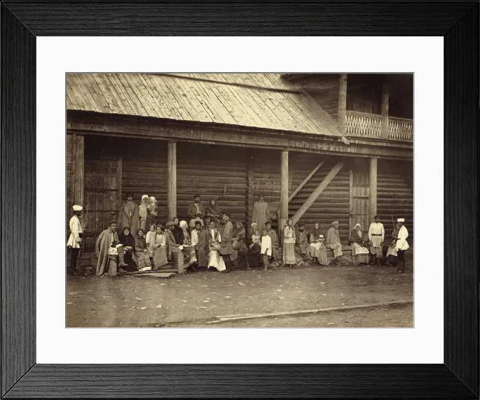 Framed Print : Hard Labor Convicts Visiting with Their Families, 1891. Creator: Aleksei Kuznetsov Framed Print : Hard Labor Convicts Visiting with Their Families, 1891. Creator: Aleksei Kuznetsov
