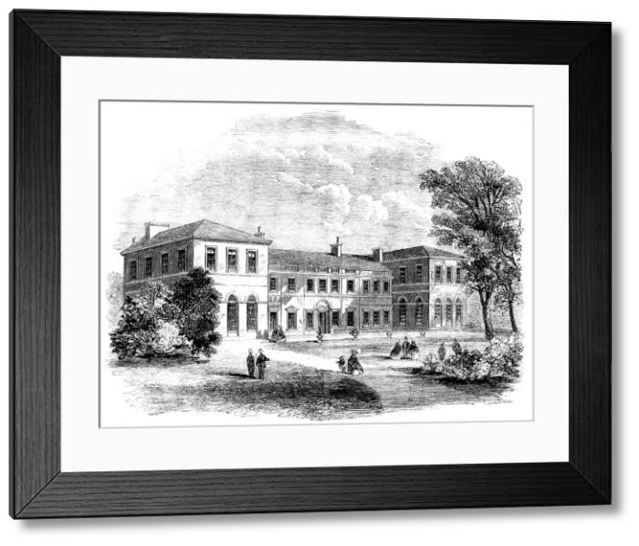 Framed Print : Woodhouse-Grove School, near Leeds, for the education of the sons of Methodist Ministers, 1862. Creator: Unknown Framed Print : Woodhouse-Grove School, near Leeds, for the education of the sons of Methodist Ministers, 1862. Creator: Unknown