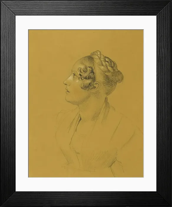 Framed Print : Ms. Steger, before 1828. Creator: Johann Peter Krafft Framed Print : Ms. Steger, before 1828. Creator: Johann Peter Krafft