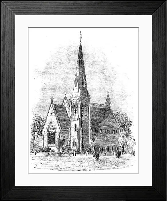Framed Print : Church of St. Luke, South Myton, Hull, 1862. Creator: Unknown Framed Print : Church of St. Luke, South Myton, Hull, 1862. Creator: Unknown