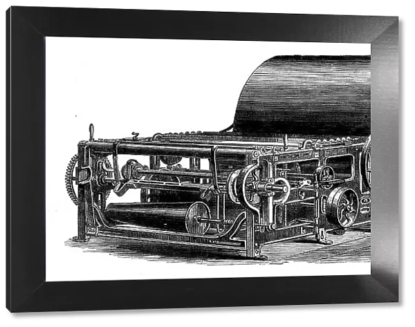 The International Exhibition - cotton manufacture: Harrison's sizing-machine, 1862. Creator: Unknown