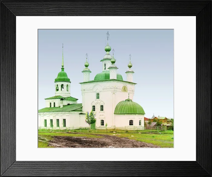 Framed Print : Church of Saints Peter and Paul [Belozersk, Russian Empire], 1909. Creator: Sergey Mikhaylovich Prokudin-Gorsky