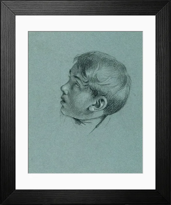 Framed Print : Head study of a boy for Return of Emperor Franz from Pressburg, before 1828. Creator: Johann Peter Krafft. Head study of a boy for Return of Emperor Franz from Pressburg, before 1828. Creator: Johann Peter Krafft Framed Print : Head study of a boy for Return of Emperor Franz from Pressburg, before 1828. Creator: Johann Peter Krafft. Head study of a boy for Return of Emperor Franz from Pressburg, before 1828. Creator: Johann Peter Krafft