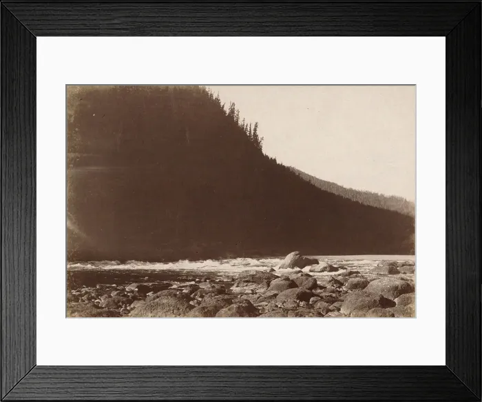 Framed Print : Rapids on the Pskem River, 1897. Creator: Unknown Framed Print : Rapids on the Pskem River, 1897. Creator: Unknown