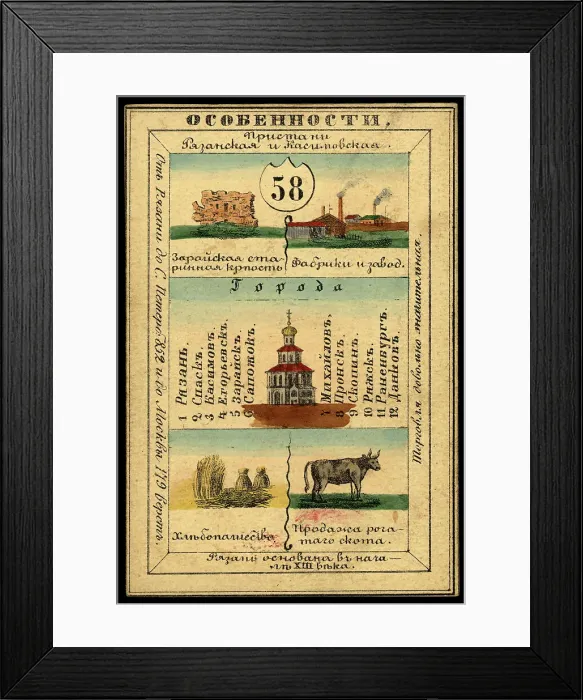 Framed Print : Ryazan Province, 1856. Creator: Unknown Framed Print : Ryazan Province, 1856. Creator: Unknown