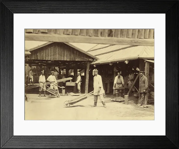 Framed Print : Indoor Work at the Old Algachinsk Silver and Lead Ore Enrichment Plant, 1891. Creator: Aleksei Kuznetsov Framed Print : Indoor Work at the Old Algachinsk Silver and Lead Ore Enrichment Plant, 1891. Creator: Aleksei Kuznetsov