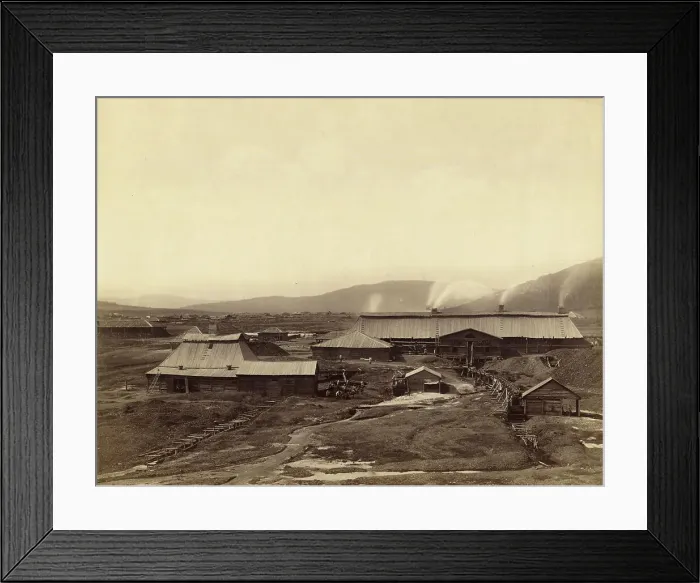 Framed Print : East Side of the Kutomara Silver Smelting Plant, 1891. Creator: Aleksei Kuznetsov Framed Print : East Side of the Kutomara Silver Smelting Plant, 1891. Creator: Aleksei Kuznetsov