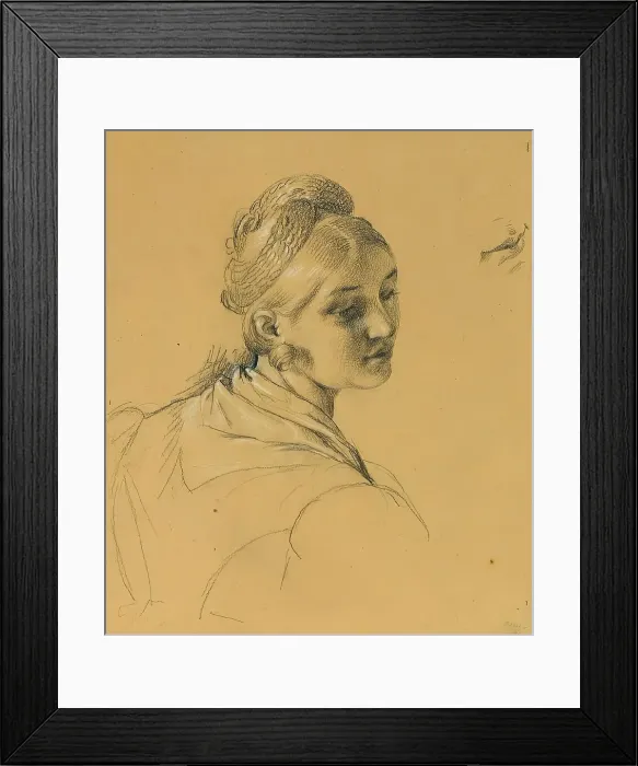 Framed Print : Female study on the “Entry after the Peace of Paris”, before 1828. Creator: Johann Peter Krafft Framed Print : Female study on the “Entry after the Peace of Paris”, before 1828. Creator: Johann Peter Krafft