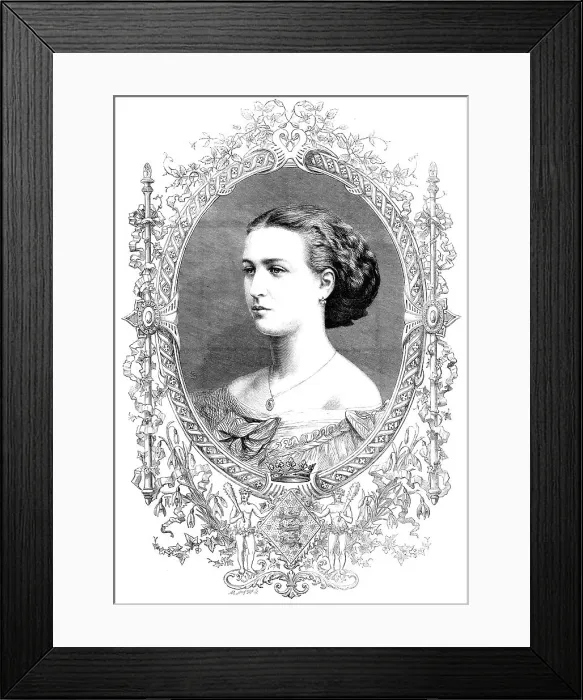Framed Print : Her Royal Highness Princess Alexandra - from a photograph by Rudolph Stiegler…, 1862. Creator: Unknown Framed Print : Her Royal Highness Princess Alexandra - from a photograph by Rudolph Stiegler…, 1862. Creator: Unknown