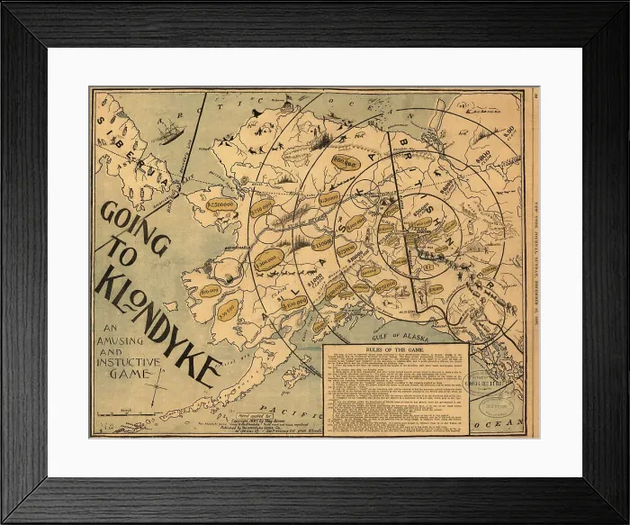 Framed Print : Going to Klondyke, 1897. Creator: May Bloom Framed Print : Going to Klondyke, 1897. Creator: May Bloom