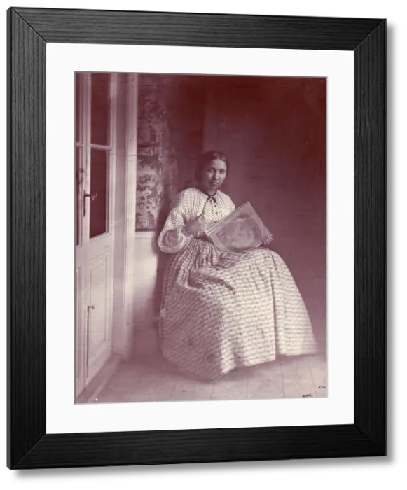Framed Print : Portrait of the composer Elfrida Andrée at the age of 22, 1863. Creator: Salomon August Andree Framed Print : Portrait of the composer Elfrida Andrée at the age of 22, 1863. Creator: Salomon August Andree
