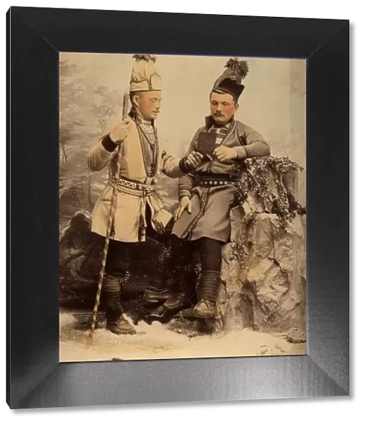 Two Sami men, 1890-1900. Creator: Helene Edlund