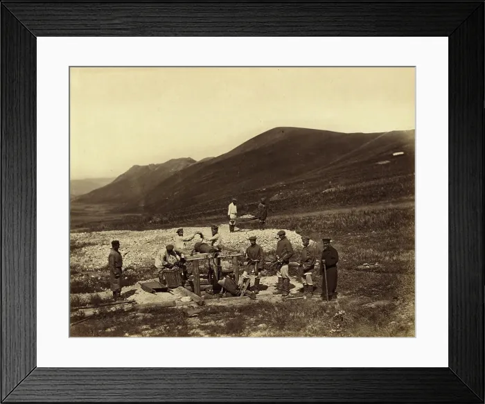 Framed Print : Lowering Hard Labor Convicts down a Shaft of the Savinsk Mine, Gornyi Zerentui... 1891. Creator: Aleksei Kuznetsov Framed Print : Lowering Hard Labor Convicts down a Shaft of the Savinsk Mine, Gornyi Zerentui... 1891. Creator: Aleksei Kuznetsov