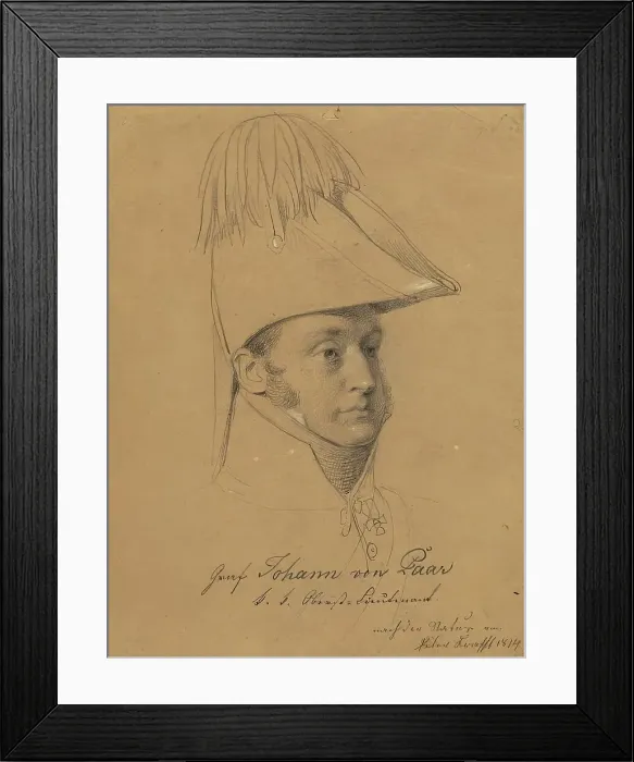 Framed Print : Count Johann von Paar, 1814. Creator: Johann Peter Krafft Framed Print : Count Johann von Paar, 1814. Creator: Johann Peter Krafft