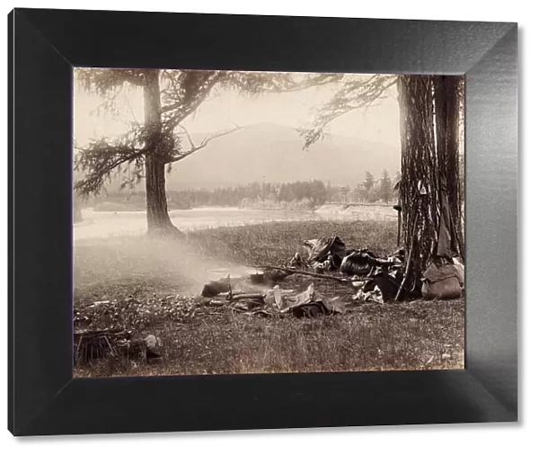 Campsite Along the Pskem River. The Great Yenisei, 1897. Creator: Unknown