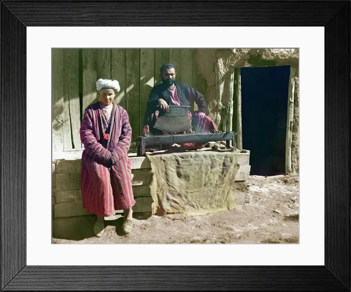 Framed Print : Kebab restaurant, Samarkand, between 1905 and 1915. Creator: Sergey Mikhaylovich Prokudin-Gorsky Framed Print : Kebab restaurant, Samarkand, between 1905 and 1915. Creator: Sergey Mikhaylovich Prokudin-Gorsky