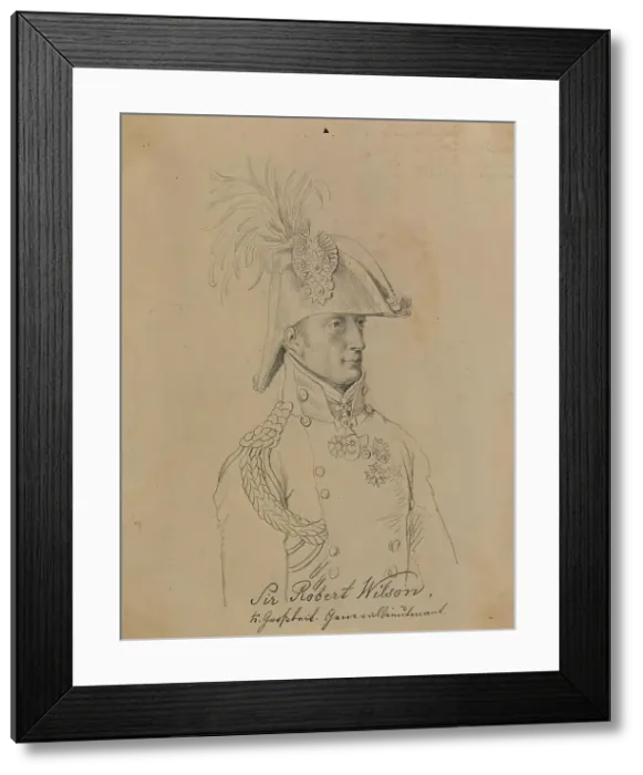 Framed Print : Sir Robert Wilson, before 1817. Creator: Johann Peter Krafft Framed Print : Sir Robert Wilson, before 1817. Creator: Johann Peter Krafft