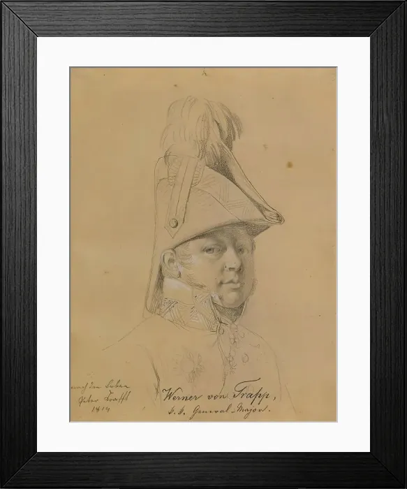 Framed Print : Werner von Trapp, 1814. Creator: Johann Peter Krafft Framed Print : Werner von Trapp, 1814. Creator: Johann Peter Krafft