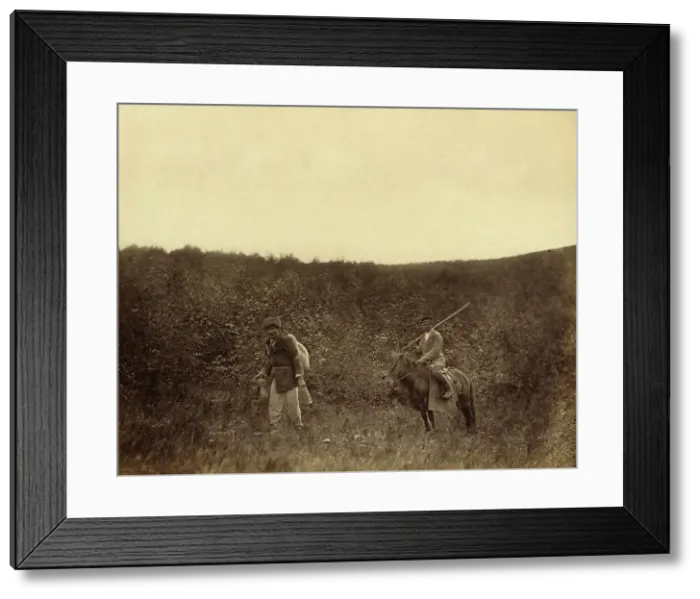 Framed Print : A Vagrant under Rural Guard, 1891. Creator: Aleksei Kuznetsov