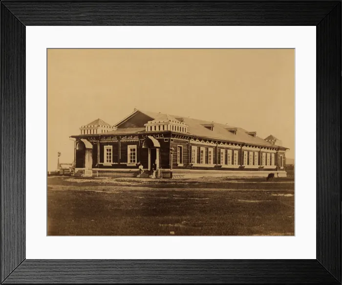 Framed Print : Barracks of the Tymovskoye Local Convict Camp in the Settlement of Rykovsk, 1880-1899. Creator: Innokenty Ignatievich Pavlovsky Framed Print : Barracks of the Tymovskoye Local Convict Camp in the Settlement of Rykovsk, 1880-1899. Creator: Innokenty Ignatievich Pavlovsky