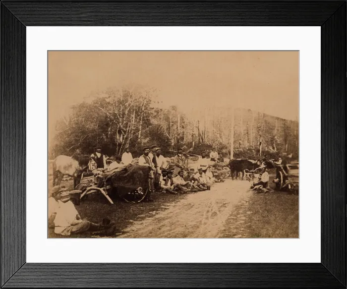 Framed Print : Convicts on the Berezovy Ridge. A Rest Break during the Transportation of Goods to... 1880-1899. Creator: Innokenty Ignatievich Pavlovsky Framed Print : Convicts on the Berezovy Ridge. A Rest Break during the Transportation of Goods to... 1880-1899. Creator: Innokenty Ignatievich Pavlovsky