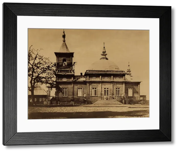 Framed Print : A Church in the Settlement of Rykovsk, 1880-1899. Creator: Innokenty Ignatievich Pavlovsky Framed Print : A Church in the Settlement of Rykovsk, 1880-1899. Creator: Innokenty Ignatievich Pavlovsky