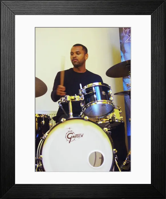 Framed Print : Daniel Smithson, Gary Crosby Sextet, National Jazz Archive, Loughton, Essex, Oct 2023. Creator: Brian O'Connor Framed Print : Daniel Smithson, Gary Crosby Sextet, National Jazz Archive, Loughton, Essex, Oct 2023. Creator: Brian O'Connor