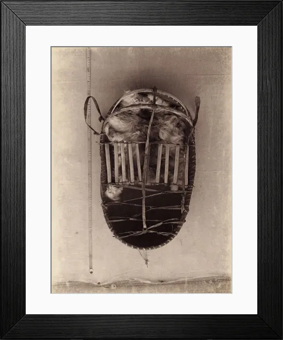 Framed Print : Todzhin Birchbark Cradle (sent to the Berlin Museum fur Volkskunde), 1897. Creator: Unknown Framed Print : Todzhin Birchbark Cradle (sent to the Berlin Museum fur Volkskunde), 1897. Creator: Unknown