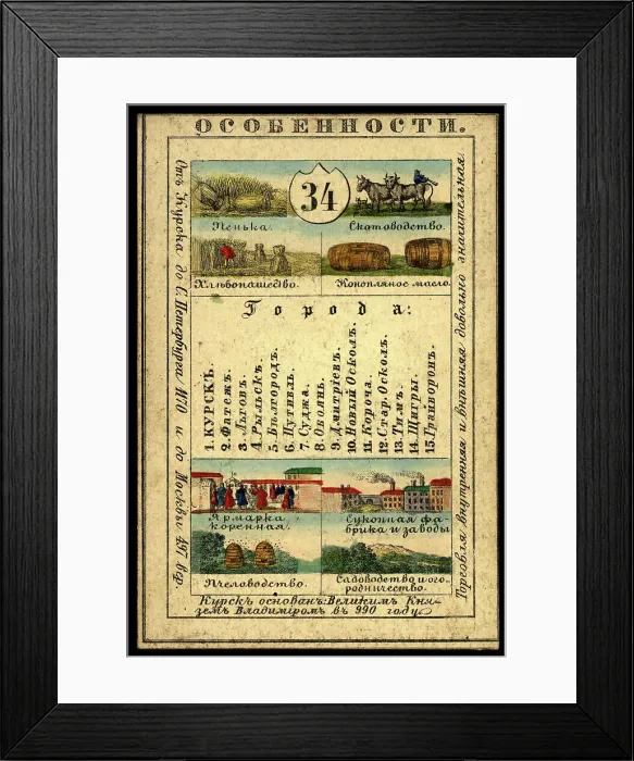 Framed Print : Kursk Province, 1856. Creator: Unknown Framed Print : Kursk Province, 1856. Creator: Unknown