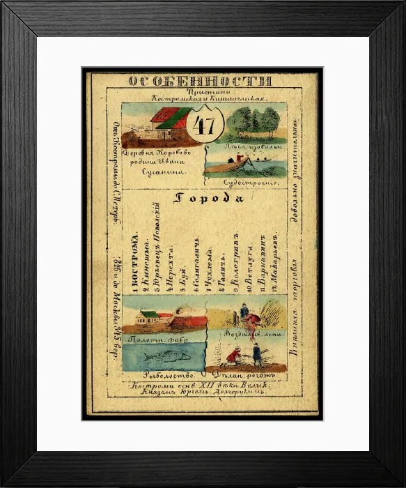 Framed Print : Kostroma Province, 1856. Creator: Unknown