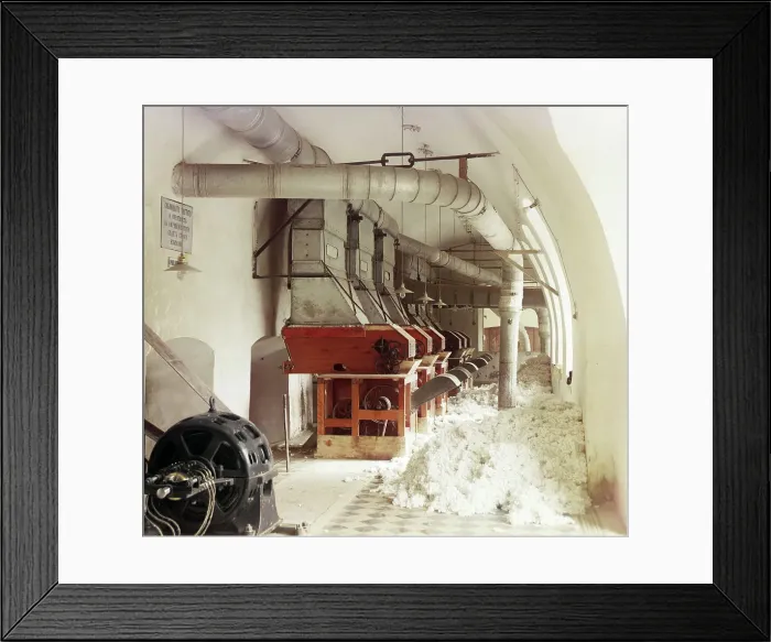 Framed Print : Cotton textile mill interior, probably in Tashkent, between 1905 and 1915. Creator: Sergey Mikhaylovich Prokudin-Gorsky Framed Print : Cotton textile mill interior, probably in Tashkent, between 1905 and 1915. Creator: Sergey Mikhaylovich Prokudin-Gorsky