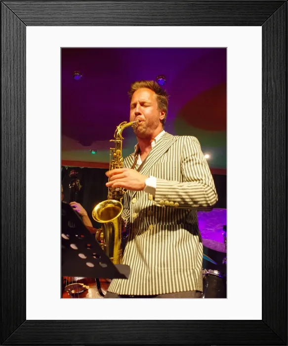 Framed Print : Guido Spannocchi, Guido Spannocchi Quartet, Verdict Jazz Club, Brighton, East Sussex, Sept 2023. Creator: Brian O'Connor Framed Print : Guido Spannocchi, Guido Spannocchi Quartet, Verdict Jazz Club, Brighton, East Sussex, Sept 2023. Creator: Brian O'Connor
