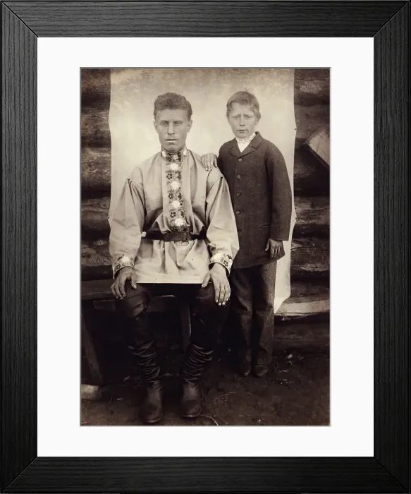 Framed Print : Russian Traders in Uriankhai Territory. Twelve-Year-Old Son of the Cossack Sadovskii... 1897. Creator: Unknown Framed Print : Russian Traders in Uriankhai Territory. Twelve-Year-Old Son of the Cossack Sadovskii... 1897. Creator: Unknown