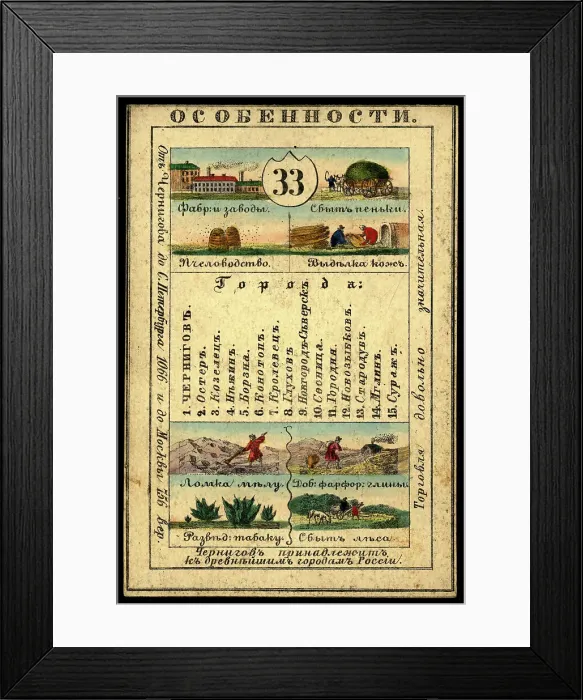 Framed Print : Chernigov Province, 1856. Creator: Unknown Framed Print : Chernigov Province, 1856. Creator: Unknown