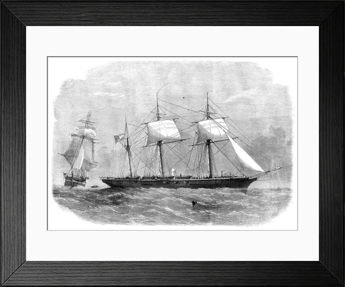 Framed Print : The Confederate sloop-of-war 290 or Alabama, leaving the merchant-ship Tonowanda, 1862. Creator: Unknown. The Confederate sloop-of-war 290 or Alabama, leaving the merchant-ship Tonowanda, 1862. Creator: Unknown Framed Print : The Confederate sloop-of-war 290 or Alabama, leaving the merchant-ship Tonowanda, 1862. Creator: Unknown. The Confederate sloop-of-war 290 or Alabama, leaving the merchant-ship Tonowanda, 1862. Creator: Unknown
