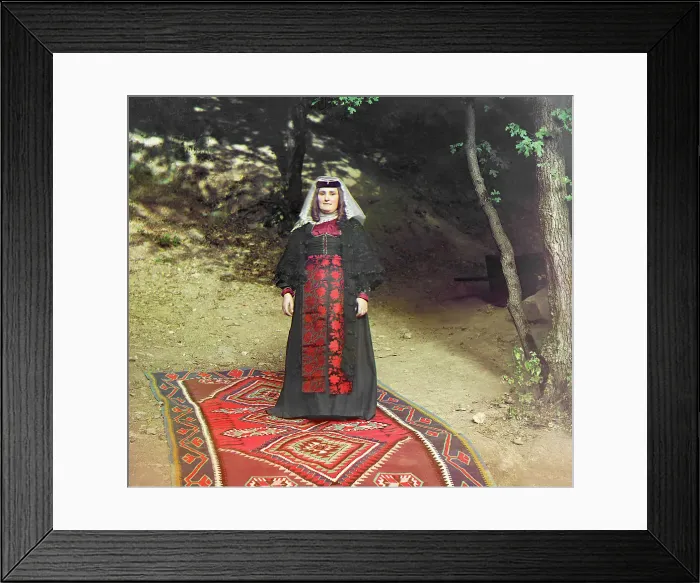 Framed Print : Georgian woman, between 1905 and 1915. Creator: Sergey Mikhaylovich Prokudin-Gorsky Framed Print : Georgian woman, between 1905 and 1915. Creator: Sergey Mikhaylovich Prokudin-Gorsky