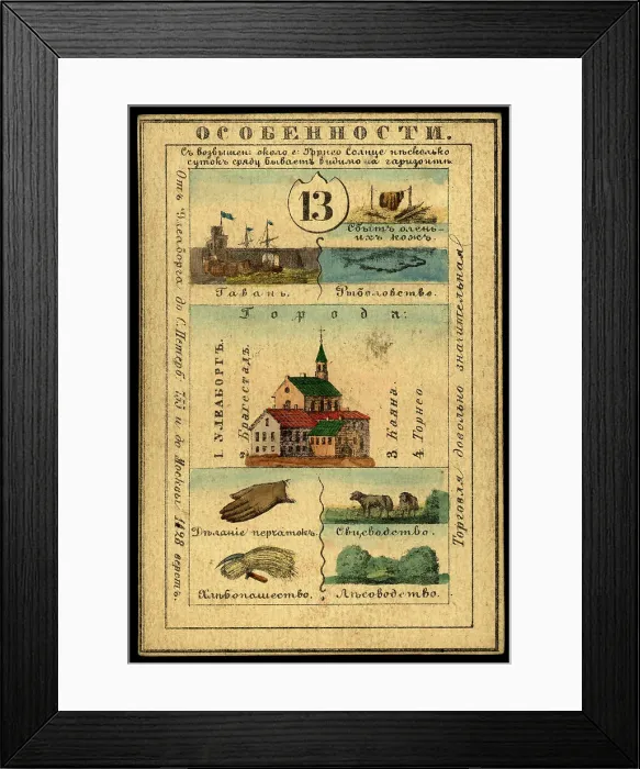 Framed Print : Uleaborg Province, 1856. Creator: Unknown Framed Print : Uleaborg Province, 1856. Creator: Unknown